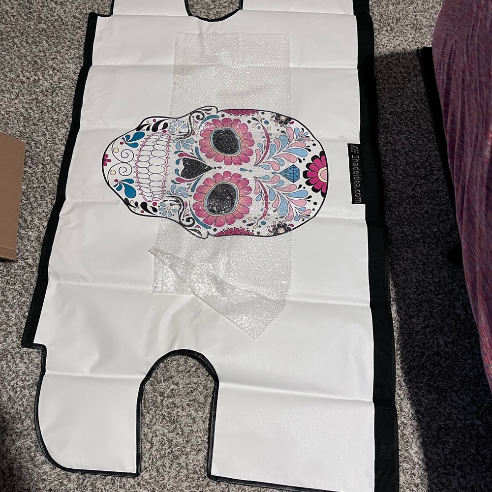 Colorful Skull Design Jeep Trunk Cover